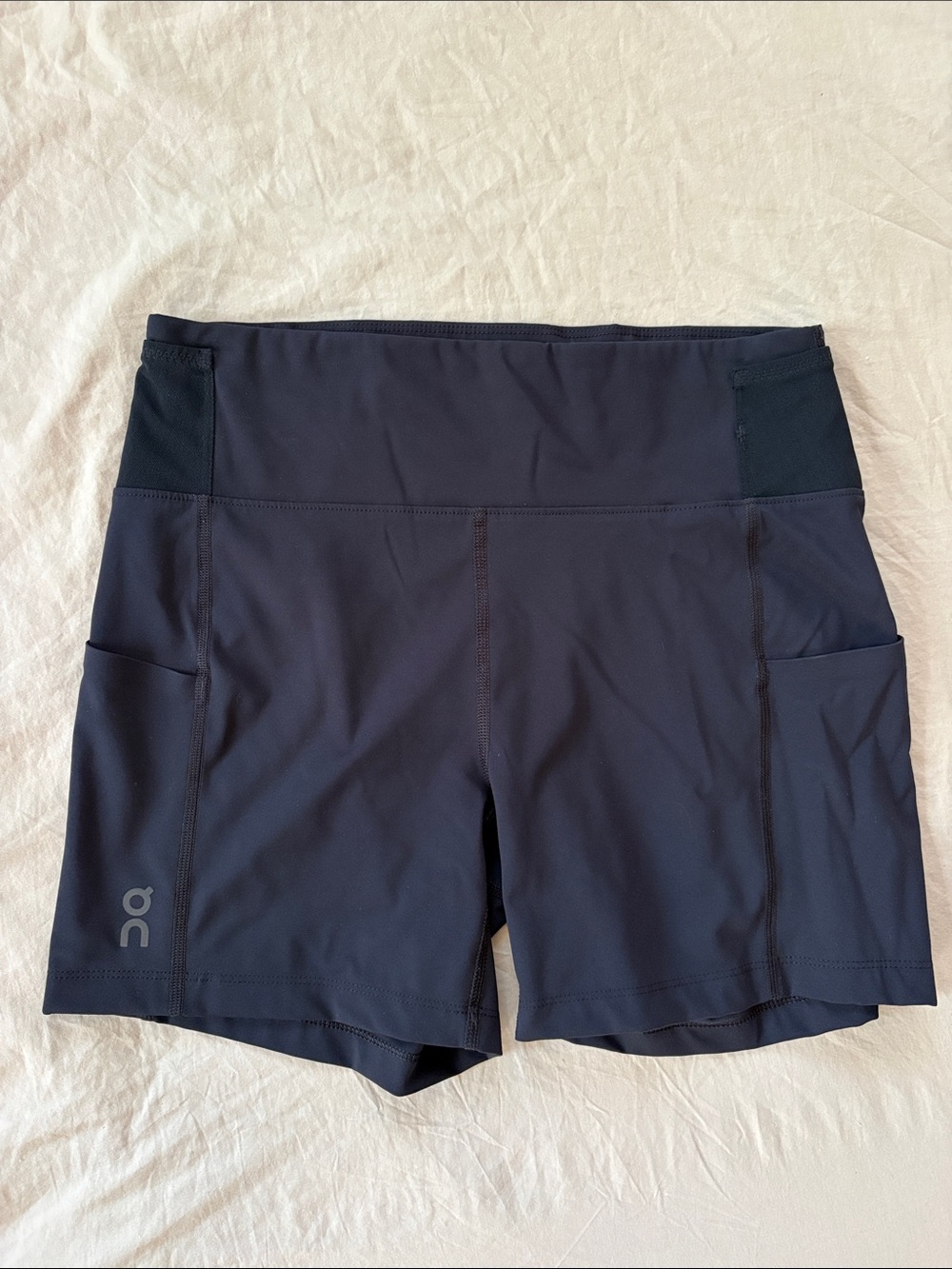 On Running Women's Black Athletic Pocket Shorts with High Waist